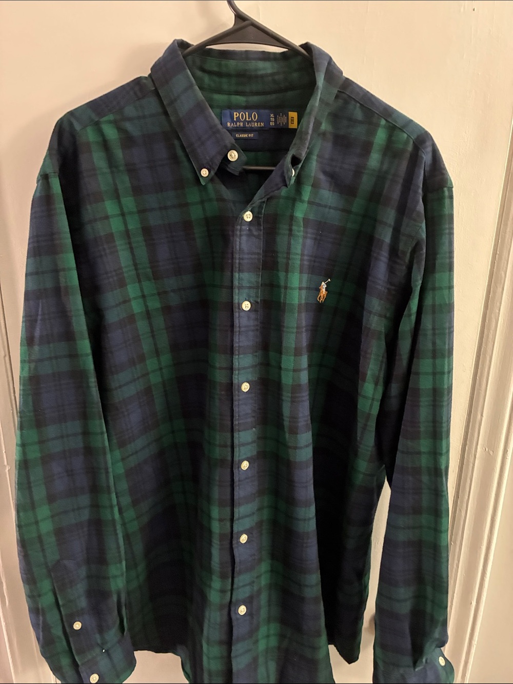 Polo by Ralph Lauren Green & Navy Plaid Button-Down Shirt